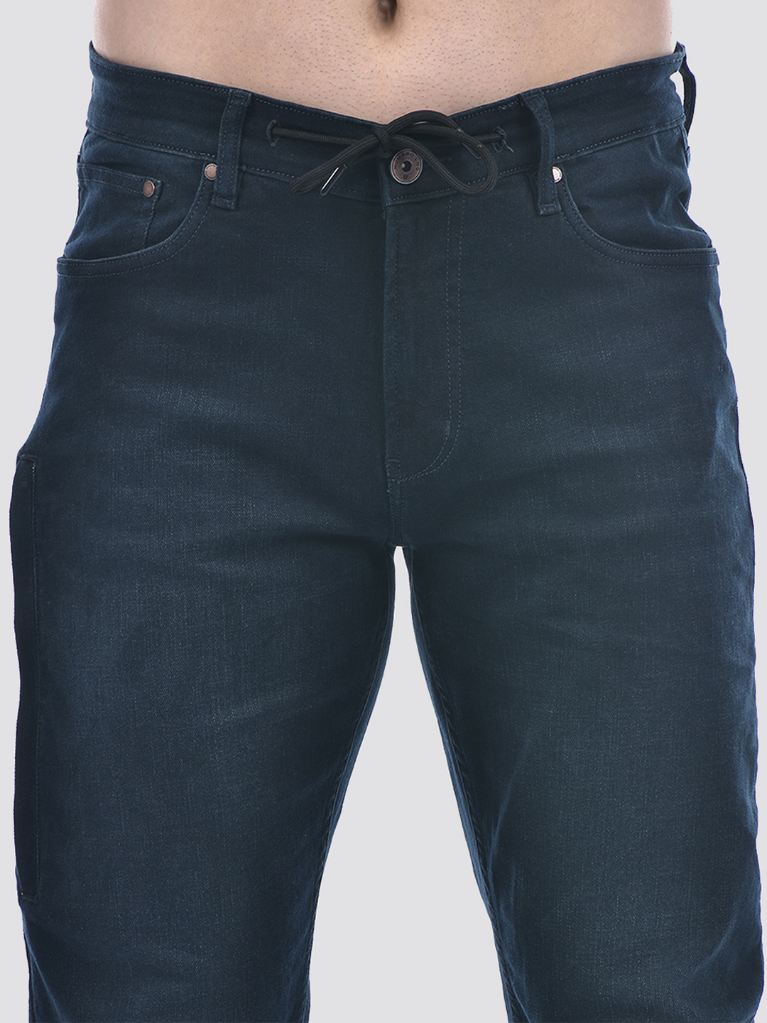 Numero Uno Men Dark Blue Regular Fit Sustainable Packable Jeans